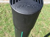 Cap on polypipe sleeve